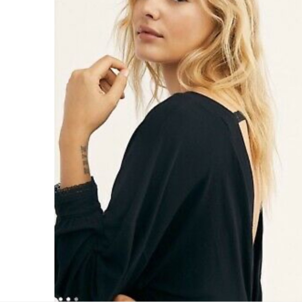 Free People Shimmy Shake Top Black - Picture 5 of 5